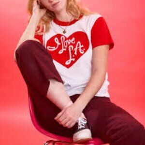 Big Bud Press Limited edition I LOVE L.A. I heart LA 2 tone t-shirt, sz 3x